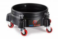 Тележка для ведра на колесах с тормозами GRIT GUARD® (черный)